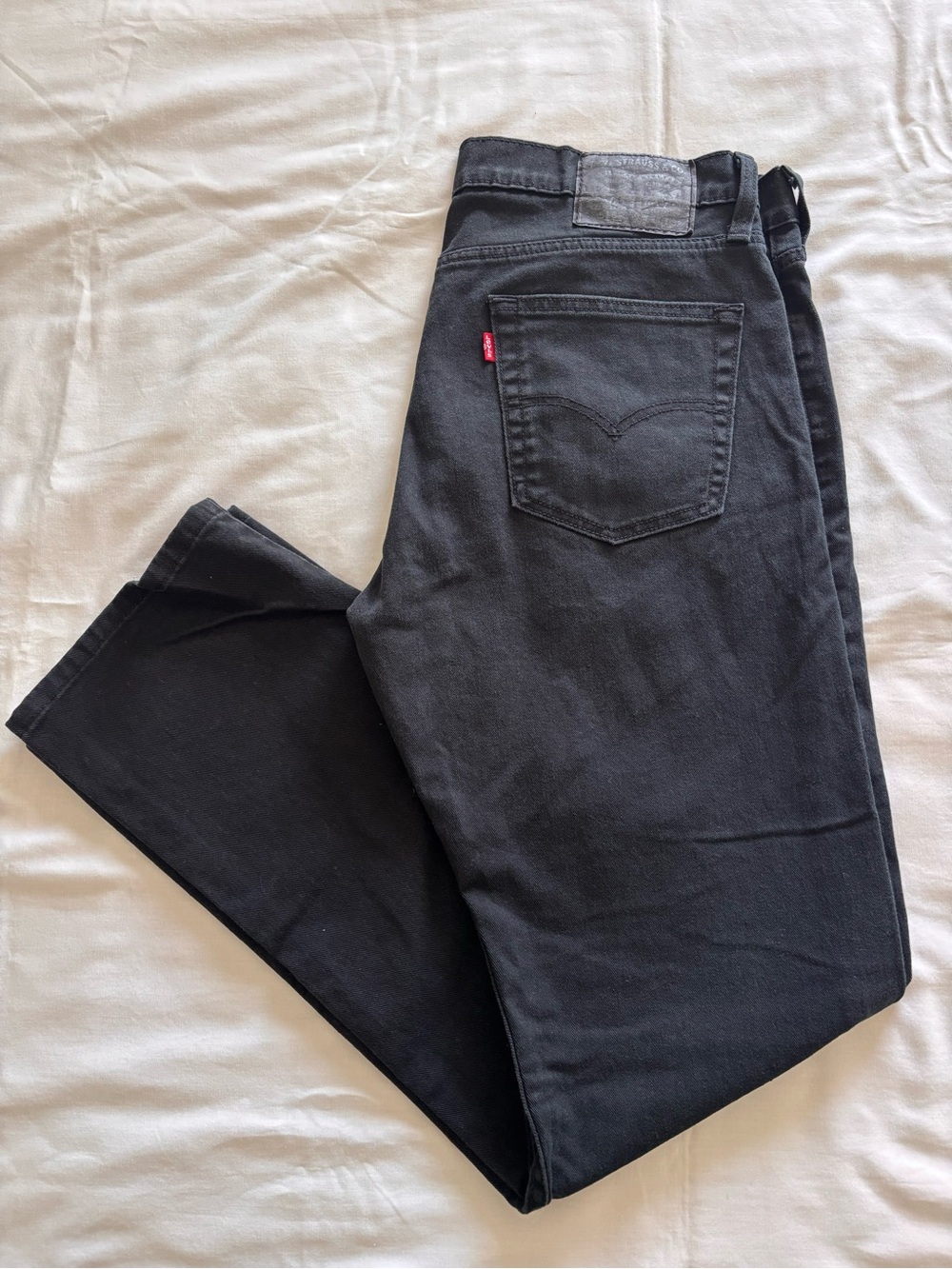 Levi's Men's 513 Black Jeans 34W 32L